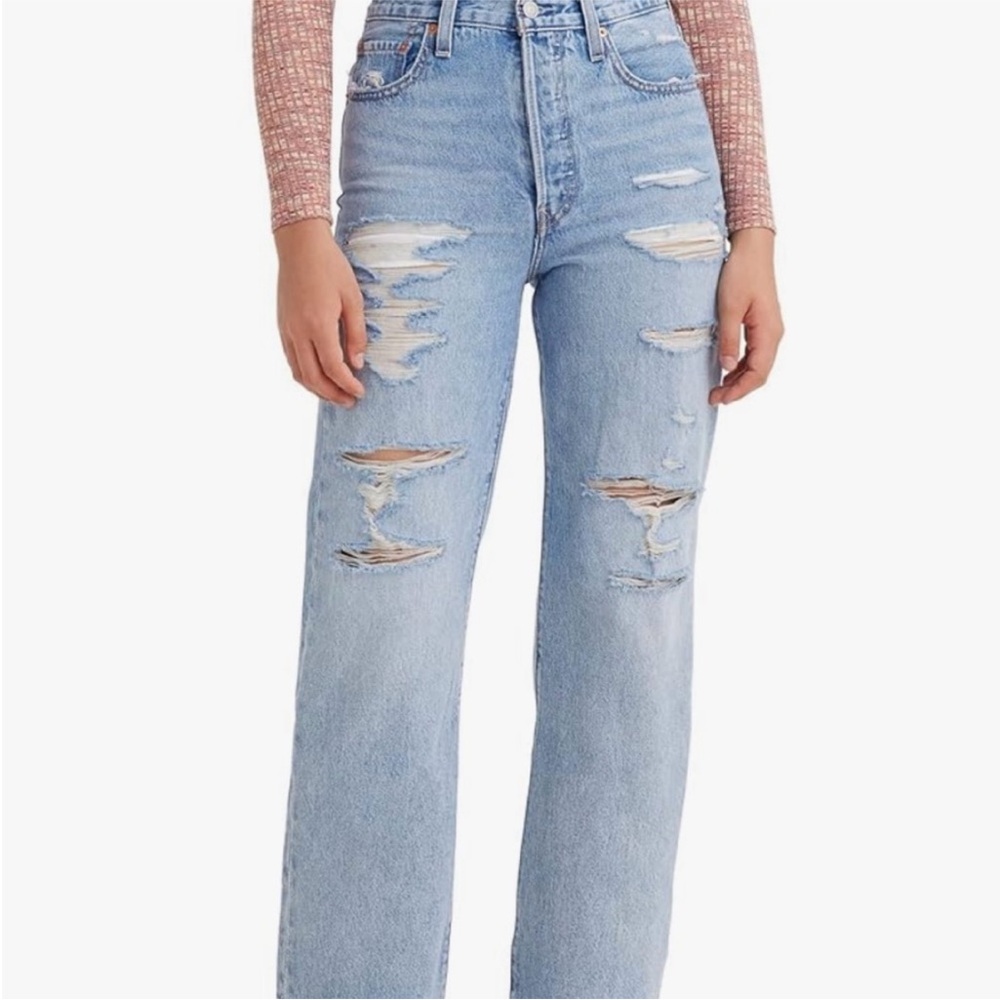 Levi's Ribcage Women's Light Blue Straight Leg Jeans